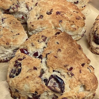 CRANBERRY WALNUT SCONES (Box Of Four)