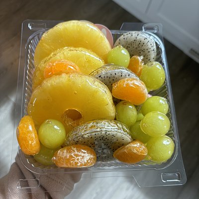 Clear Fruit Tray Option 1