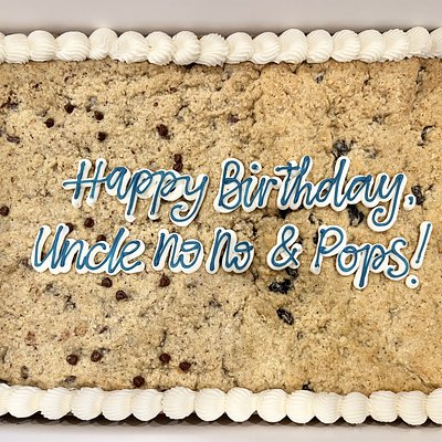Custom Oatmeal Raisin Sheet Cake