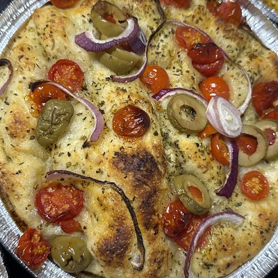 Olive And Tomato Medley Focaccia 