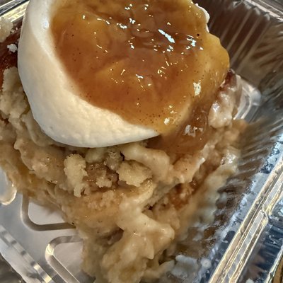 One Peach Cobbler Cinnamon Roll