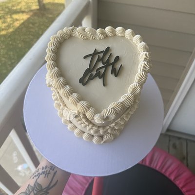 6” Heart Cake - 3 Layers