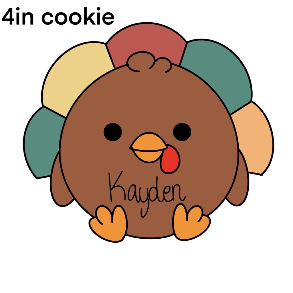 Turkey Name Plaque 