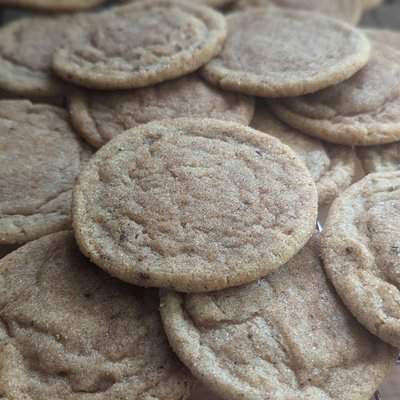 Sourdough Discard Brown Butter Chai Spice Snickerdoodle Cookies