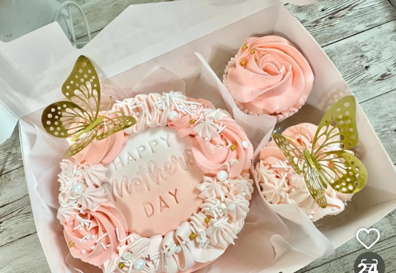 Bento Cake + 2 Cupcakes (for 8-10pp)