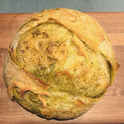 Basil Pesto Loaf