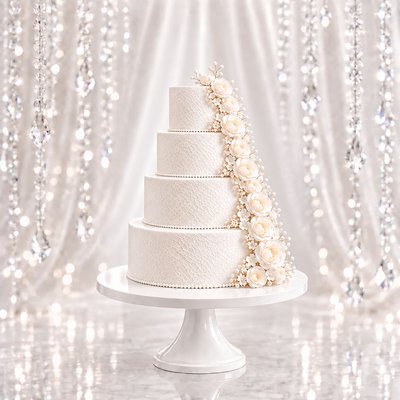 Custom 6" & 8" & 10" & 12" Four Tier Cake 