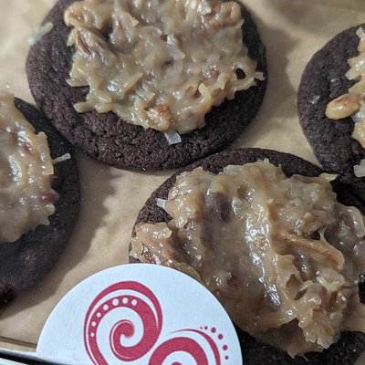 German Chocolate Cookies (Giant Size) Approx 5 Inches. (Individual)