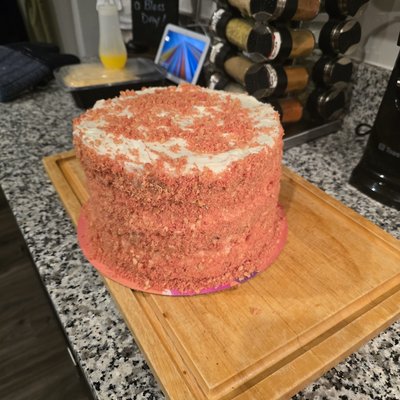 Strawberry Crunch Cake