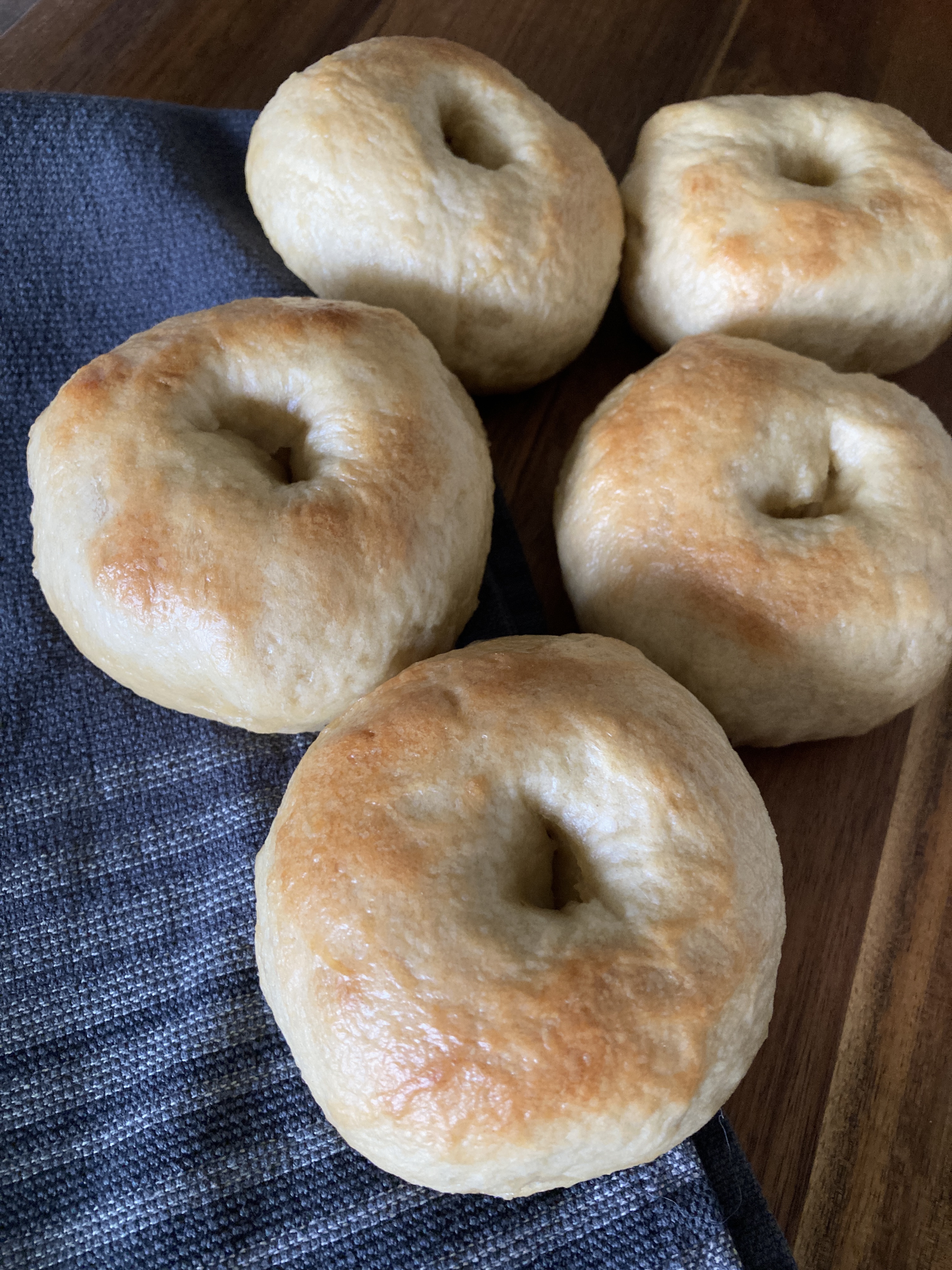 Plain Sourdough Bagels X6