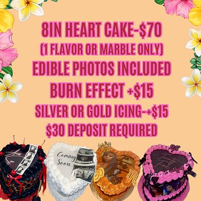 Heart Cake-Summer Sale