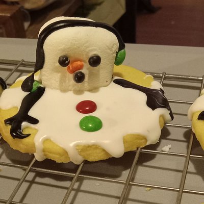 Melted Snowman Cookies