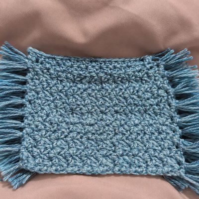 Mug Rug Coaster Set Of 4- Blue