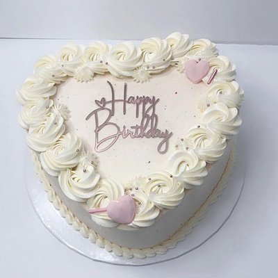 9” Heart Cake 