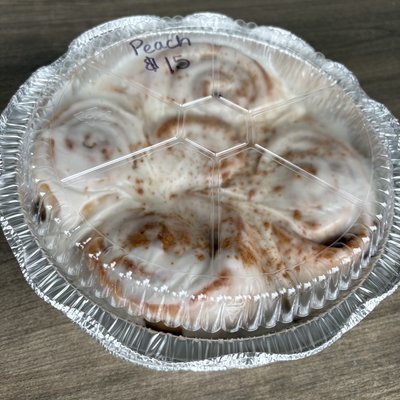 Peach Cinnamon Rolls- 5 Pack