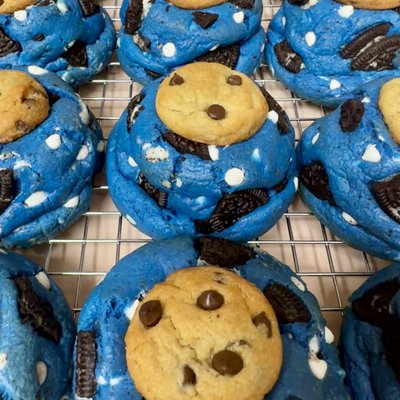 Cookie Monster Jumbo Stuffed Cookie