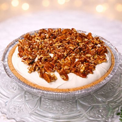 Cheesecake W/ Caramel Pecans