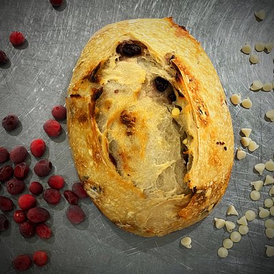 White Chocolate Cranberry Sourdough