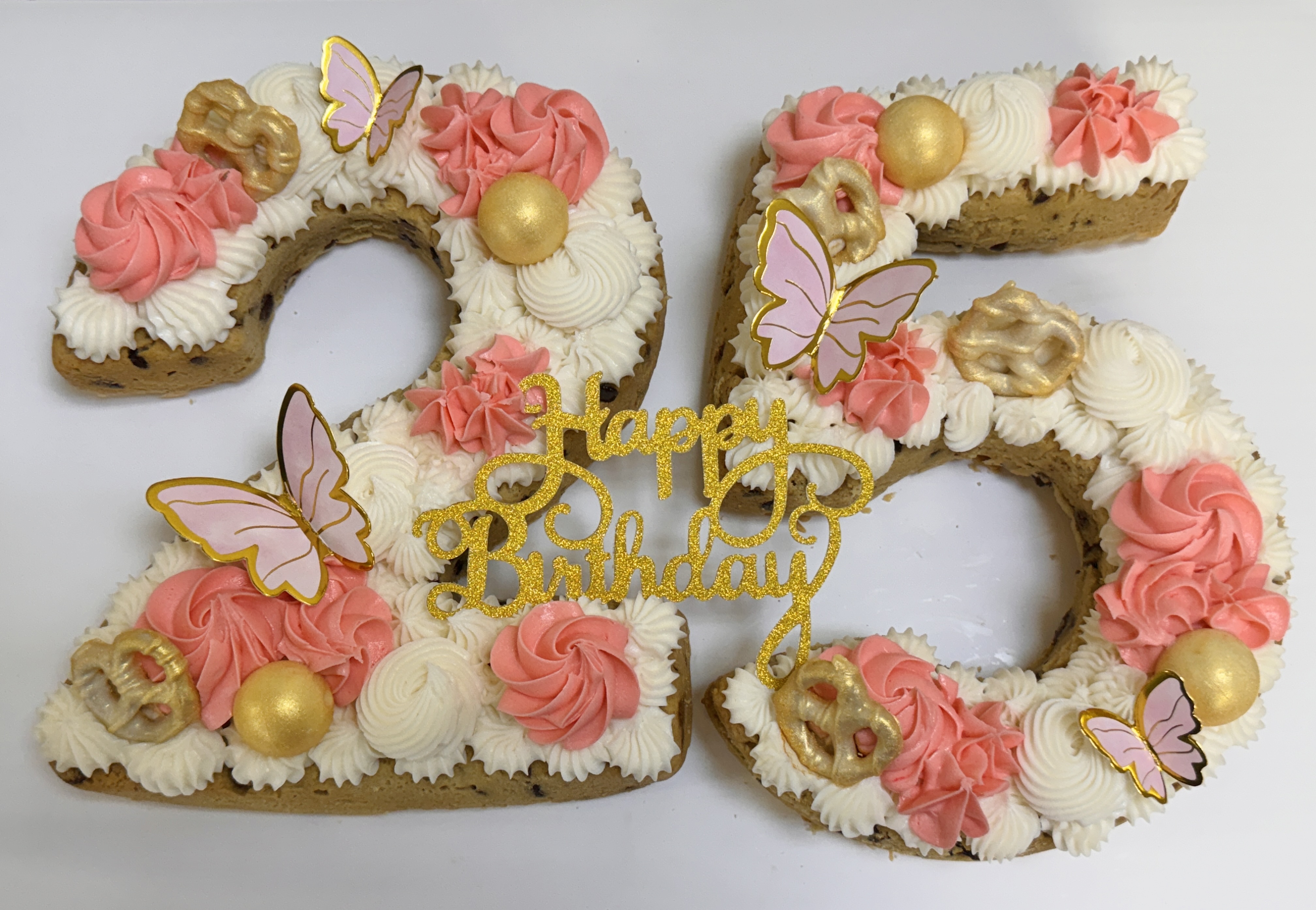 Number Cookie Cakes