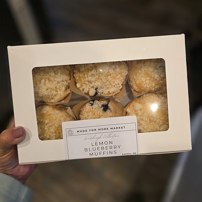 Blueberry Lemon Muffins (6 count)