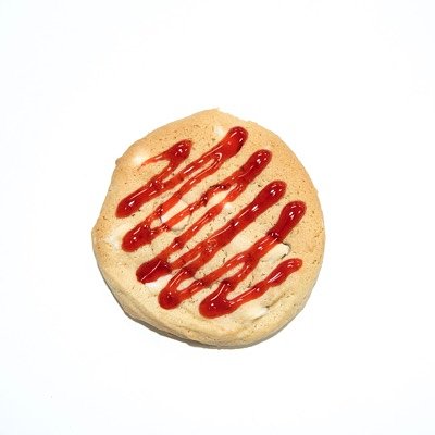 White Chocolate With Raspberry Drizzle 