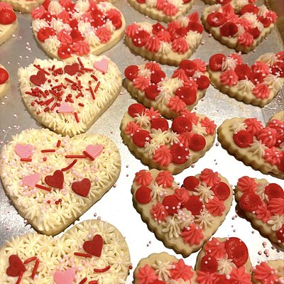 Valentines Decorated Sugar Cookies