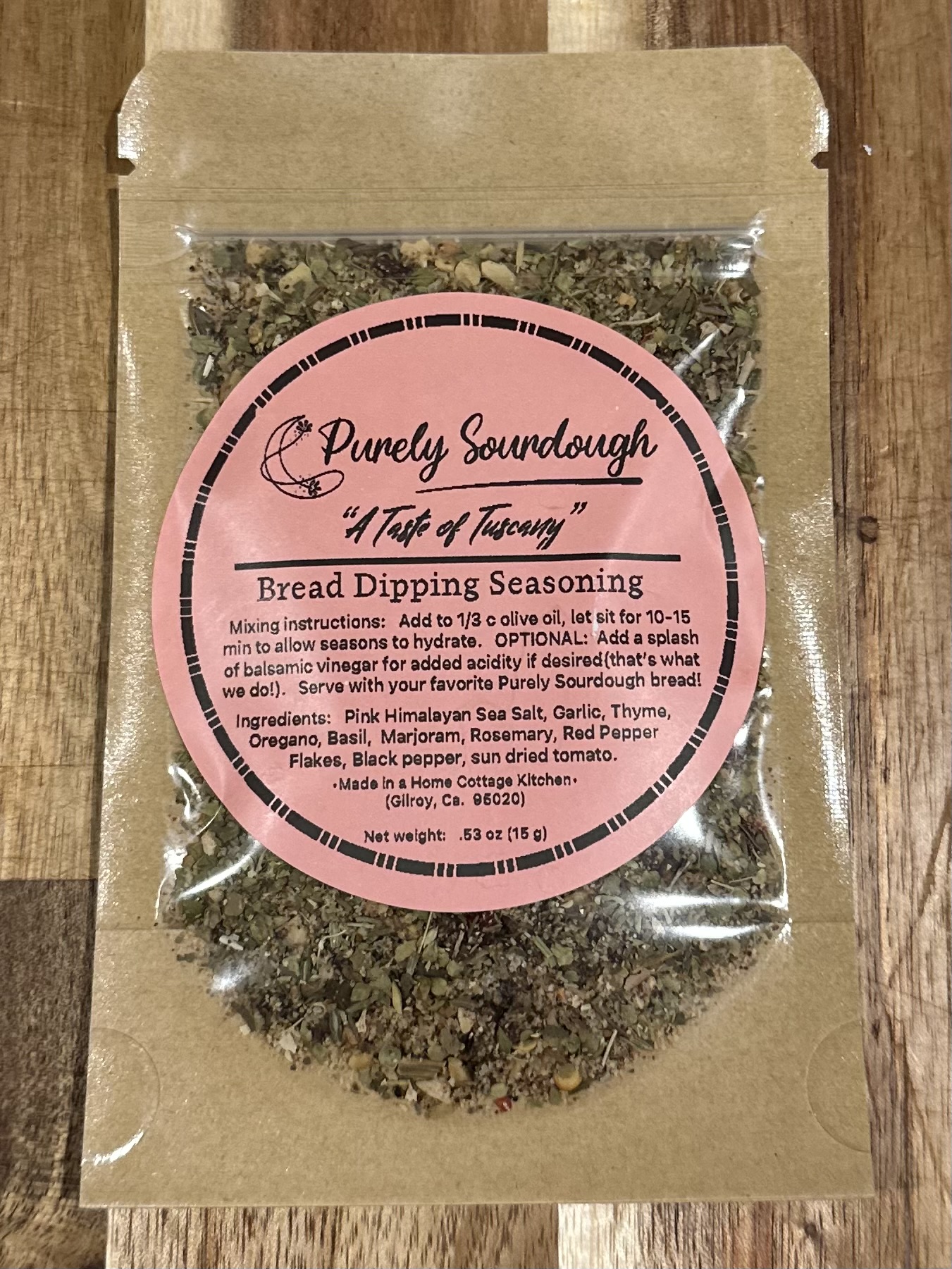 ‘Taste Of Tuscany’ Dipping Seasoning (1 Packet)