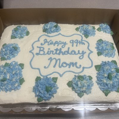 Custom Half Sheet Cake (Single Layer)