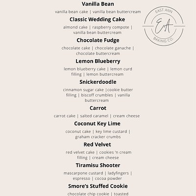 Cake Tasting Box (pickup 7/17 - 7/18)