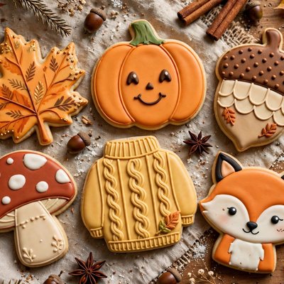 3  Fall Theme Cookie Set