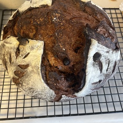 Round-Specialty Double Chocolate/Chocolate Chip Sourdough Loaf