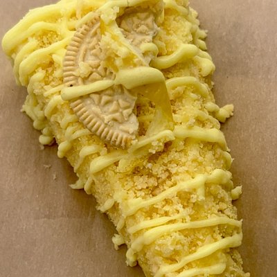 Lemon Crunch Cheesecake slice