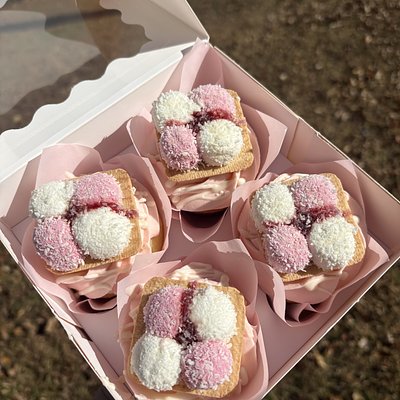 6CT SPONGE PUFF DELIGHTS🩷🤍🩷🤍