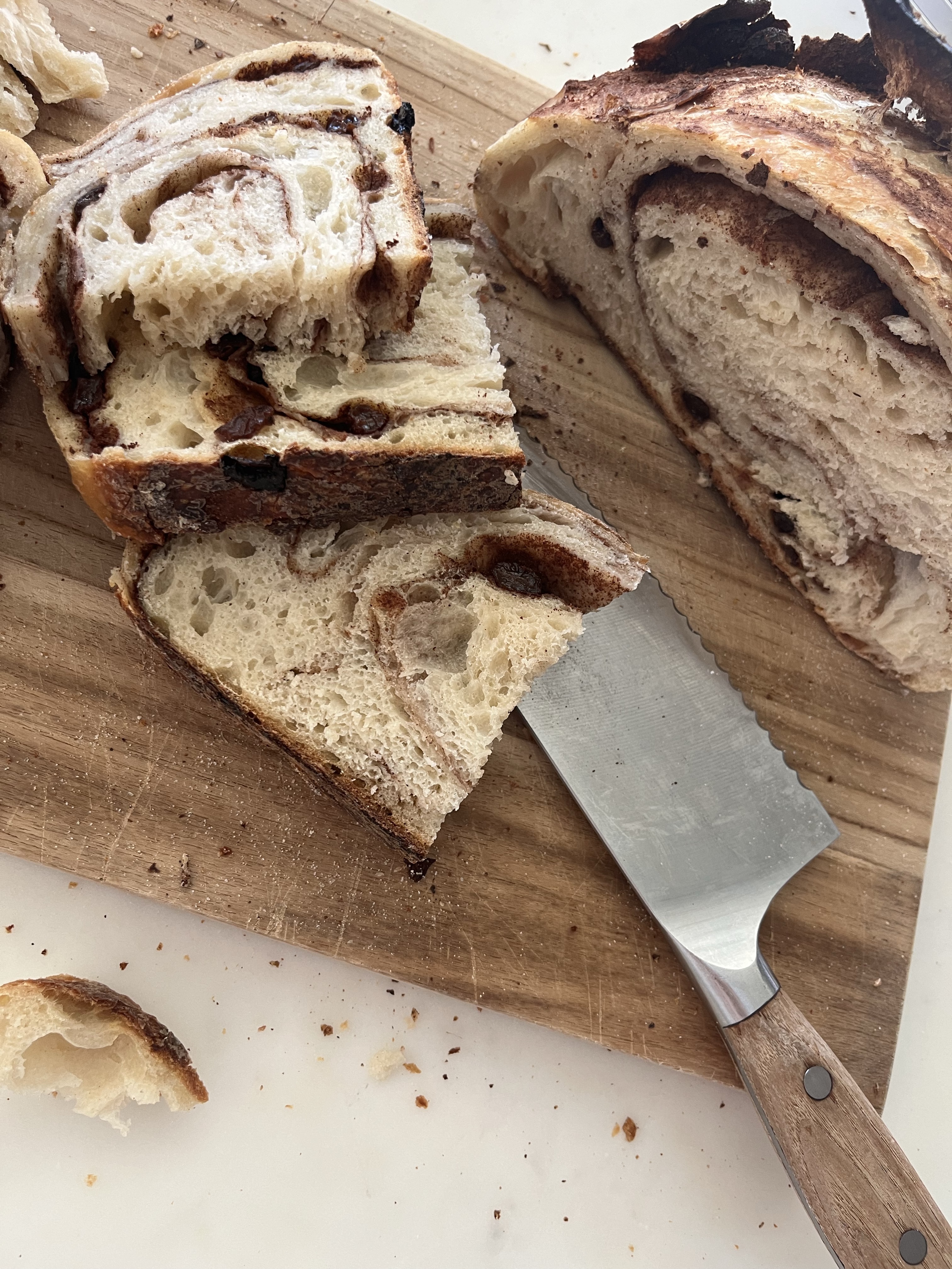 Organic Cinnamon Raisin Swirl Sourdough 