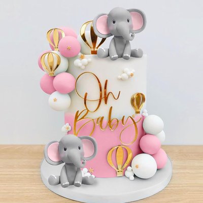 Pink Elephant 🐘 Cake