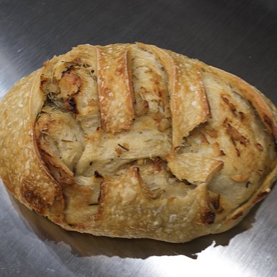 Rosemary, Roasted Garlic, & Olive Oil Sourdough (Specialty Loaf)