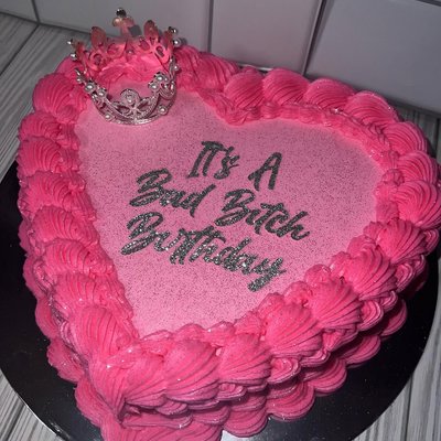 1-Layered Heart Shaped Cake