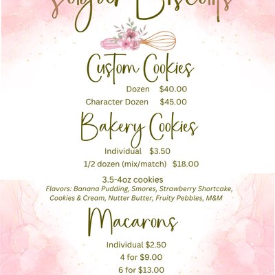 Price List Cookies 