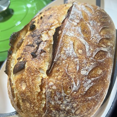 Roasted Garlic Sourdough Loaf