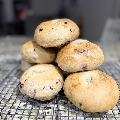 Blueberry Sourdough Bagel (4 Per Order)