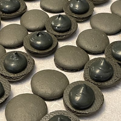 Black Velvet Macarons