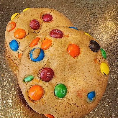 M&M Stuffed Cookies 