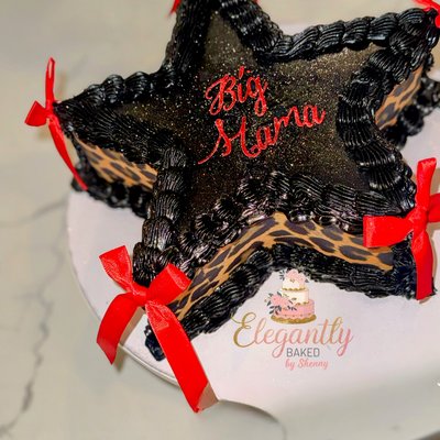 8 Inch  2 Layer Star Cake 