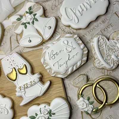 Custom Decorated Wedding/Shower Sugar Cookies