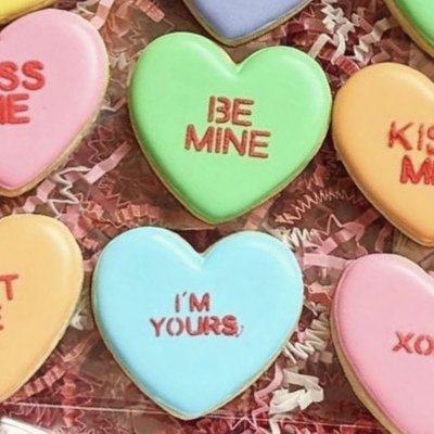 Conversation Heart Sugar Cookies (6)