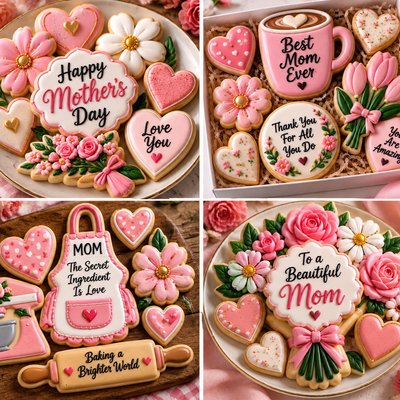 Mother’s Day Sugar Cookies Set Dozen 