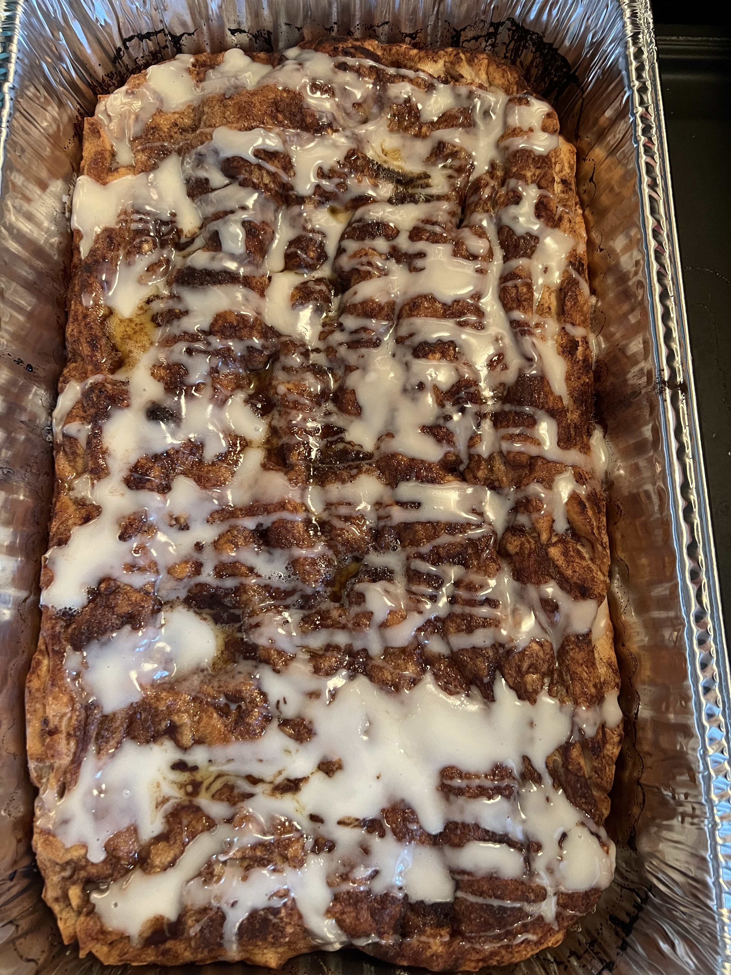 Cinnamon Roll Focaccia Tray
