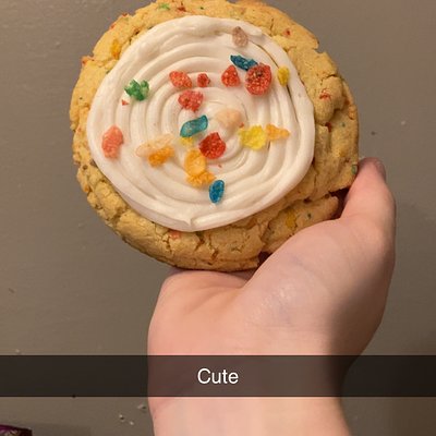 Fruity Pebble Jumbo Cookie 