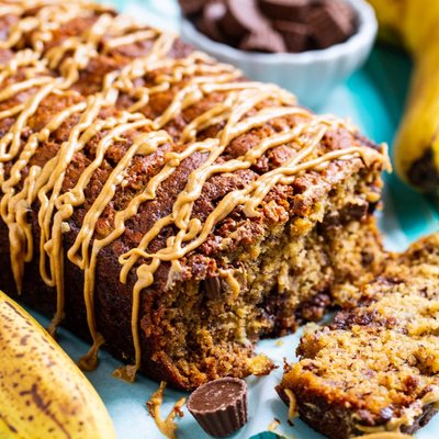 Peanut Butter Cup Banana Bread - Large