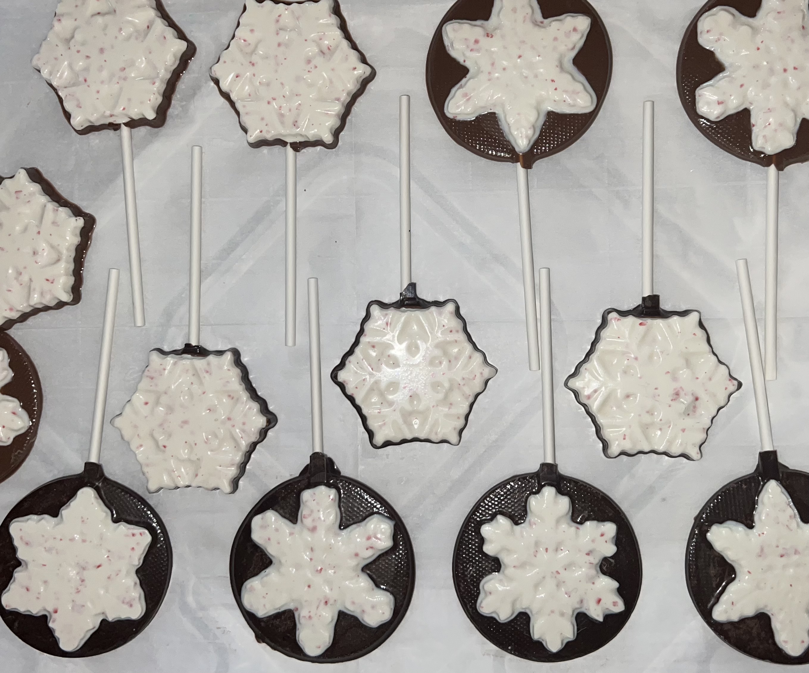 Snowflake Lollipops
